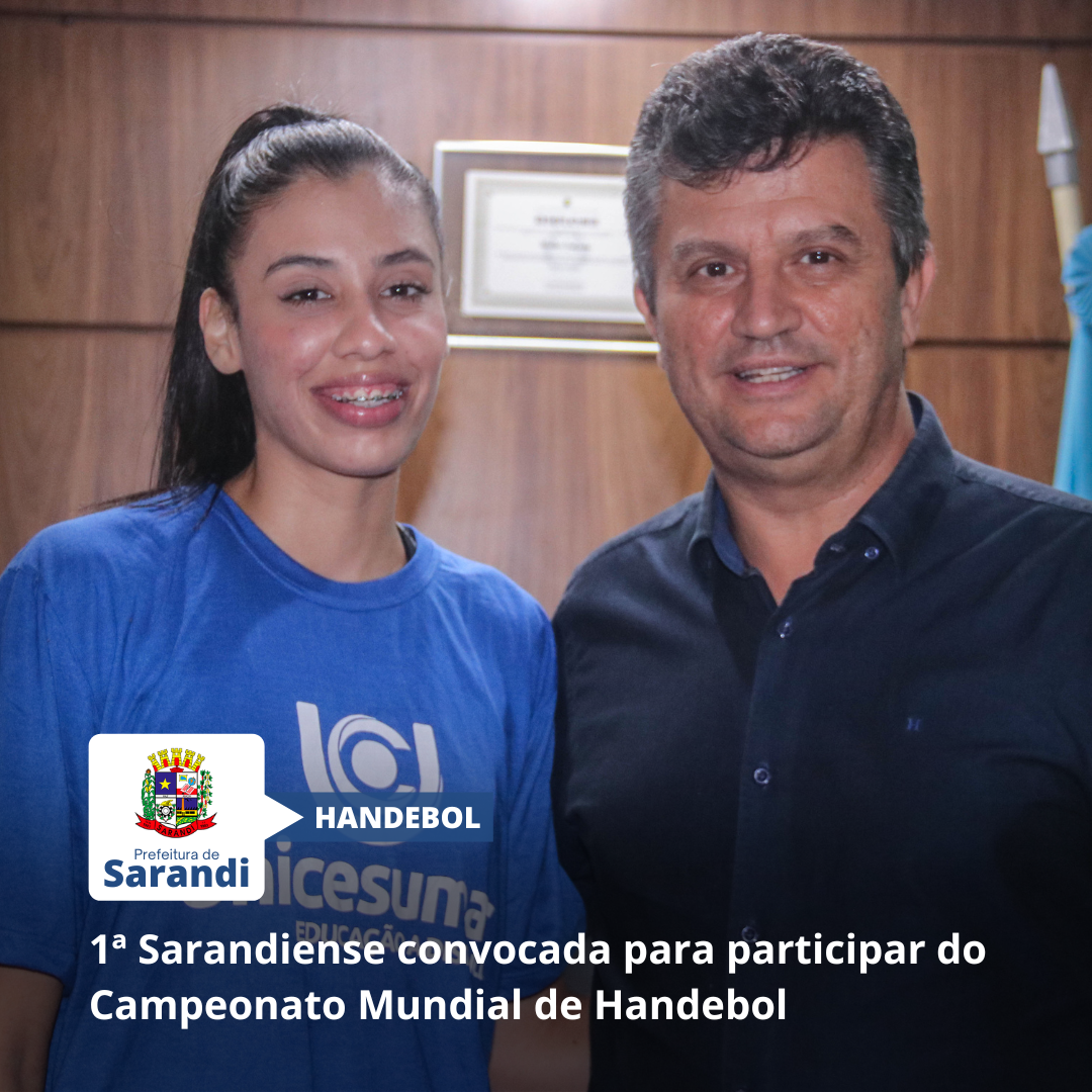 1ª Sarandiense convocada para participar do Campeonato Mundial de Handebol